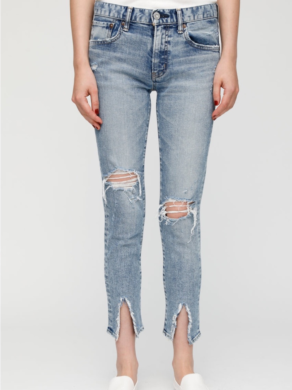 Moussy Vintage MV Ithan Skinny in Light Blue Size 26